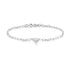 Silver Triangle Kiss Bracelet
